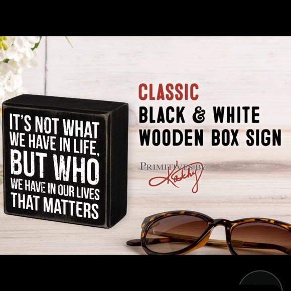 Primitives By Kathy Rustic Box Sign - Picture 3 of 5